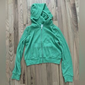 GREEN ARITIZA TNA WAFFLE ZIP UP 🍀